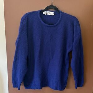 Vintage Rafaella Cobalt Blue Angora Blend Sweater
